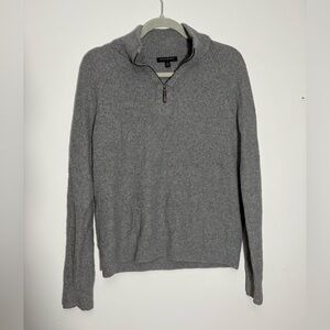 Banana Republic Men's Gray Zip-Up Sweater